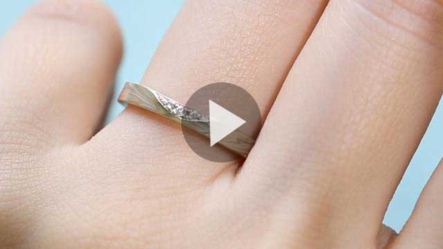 結婚指輪「木目金ストレート」｜和オーダーメイドの杢目金屋