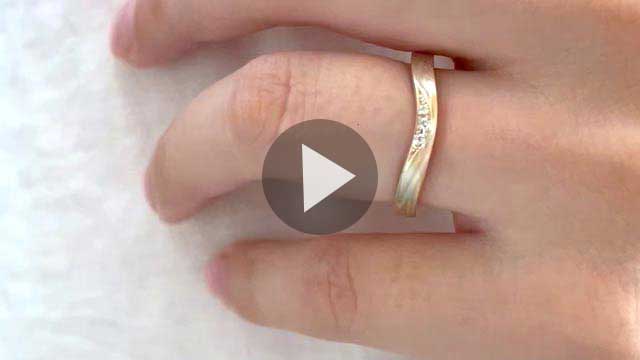結婚指輪「木目金V字」｜和オーダーメイドの杢目金屋