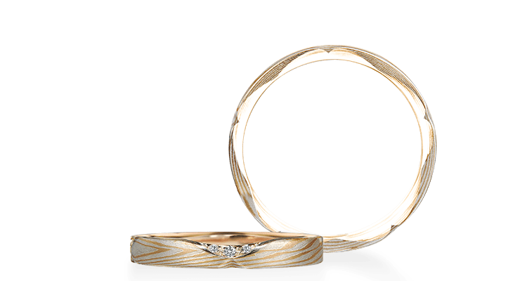 結婚指輪「桜あわせ」 | 結婚指輪・婚約指輪の杢目金屋