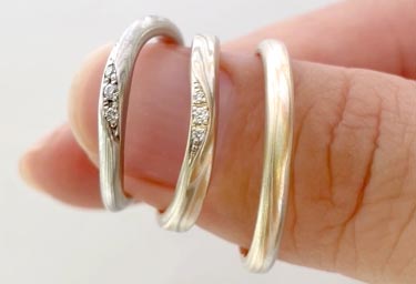 結婚指輪「木目金V字」｜和オーダーメイドの杢目金屋