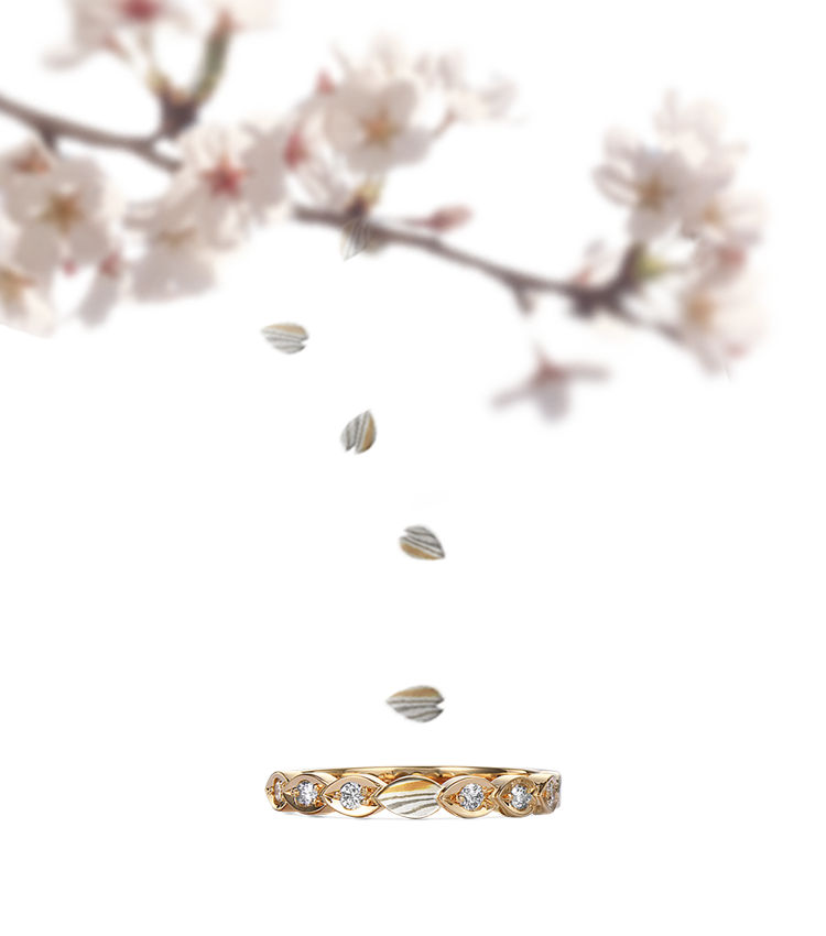 永遠の春 桜モチーフの結婚指輪特集 全国各地ブランドの美しすぎる和風デザイン 結婚指輪の人気ブランドまとめサイト