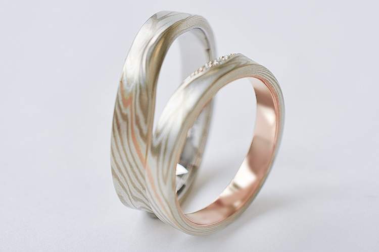グッドデザイン賞 つながるカタチ 結婚指輪 婚約指輪の杢目金屋