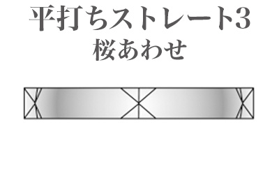 平打ちストレート 3　桜あわせ