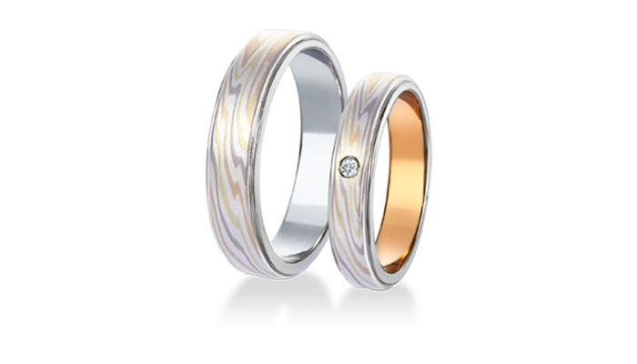 Setsuginka 雪銀花_WGxPGxGGxSVホワイトゴールド×ピンクゴールド×グリーンゴールド×シルバーの組み合わせ